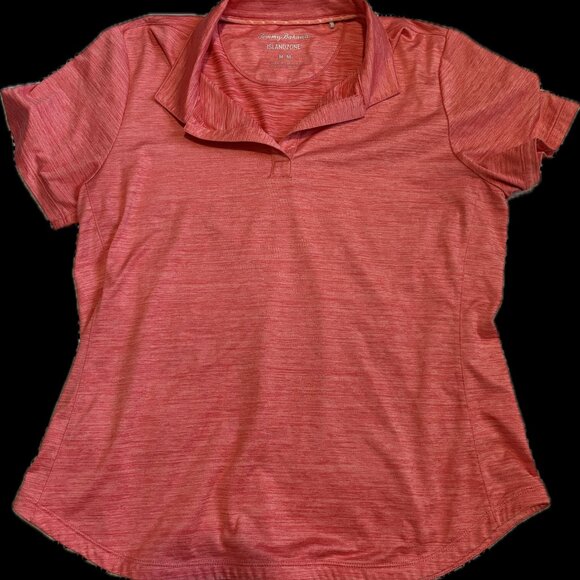 Tommy Bahama Tops - Tommy Bahama Medium Islandzone Delrey Polo's Golf Shirt red orange